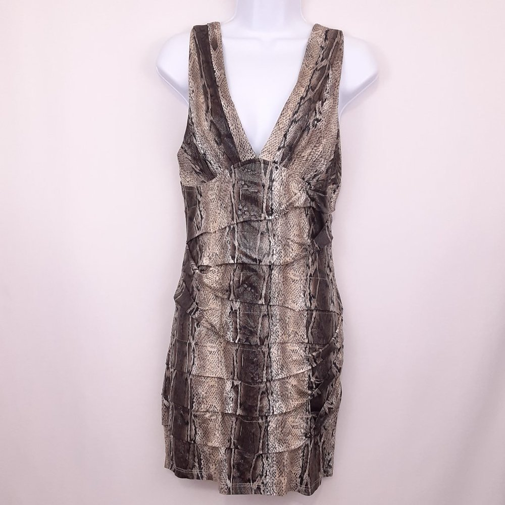 Juniors Nikibiki Sparkly Snake Print Cocktail Dress Size L